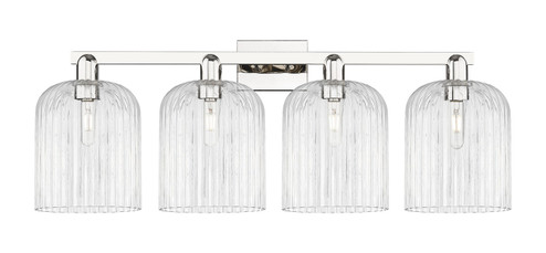 Arcadia Four Light Bath Vanity in Polished Nickel (405|716-4W-PN-G559-8CL)