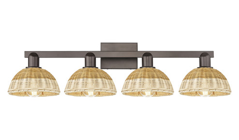 Arcadia Four Light Bath Vanity in Oil Rubbed Bronze (405|716-4W-OB-NBD2-75-NAT)