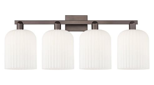 Arcadia Four Light Bath Vanity in Oil Rubbed Bronze (405|716-4W-OB-G559-8GWH)