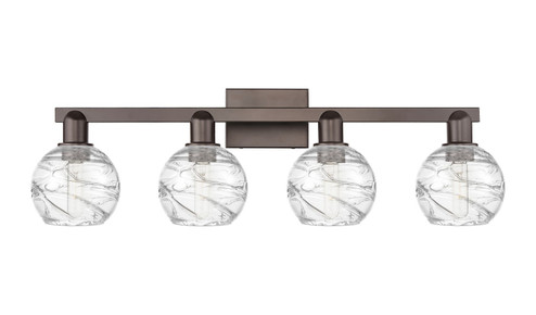 Arcadia Four Light Bath Vanity in Oil Rubbed Bronze (405|716-4W-OB-G1213-6CL)
