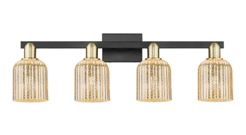 Arcadia Four Light Bath Vanity in Black Antique Brass (405|716-4W-BAB-G559-5ME)