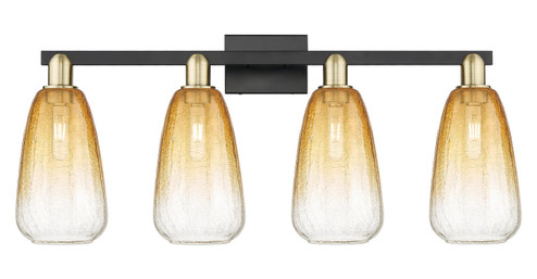 Arcadia Four Light Bath Vanity in Black Antique Brass (405|716-4W-BAB-G480-6AM)