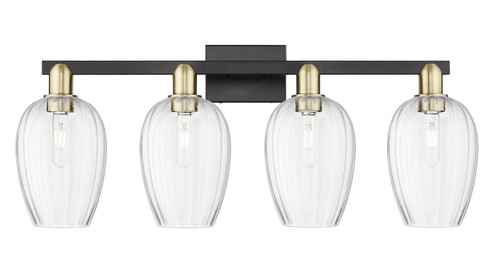 Arcadia Four Light Bath Vanity in Black Antique Brass (405|716-4W-BAB-G457-6CL)