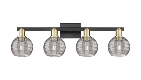 Arcadia Four Light Bath Vanity in Black Antique Brass (405|716-4W-BAB-G1213-6SM)