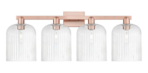 Arcadia Four Light Bath Vanity in Antique Copper (405|716-4W-AC-G559-8SDY)