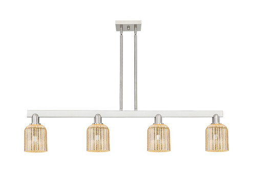 Arcadia Four Light Island Pendant in Brushed Satin Nickel (405|716-4I-SN-G559-5ME)
