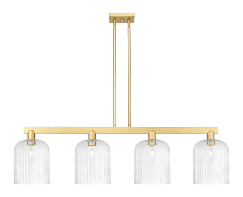 Arcadia Four Light Island Pendant in Satin Gold (405|716-4I-SG-G559-8SDY)