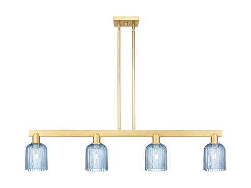 Arcadia Four Light Island Pendant in Satin Gold (405|716-4I-SG-G559-5BL)
