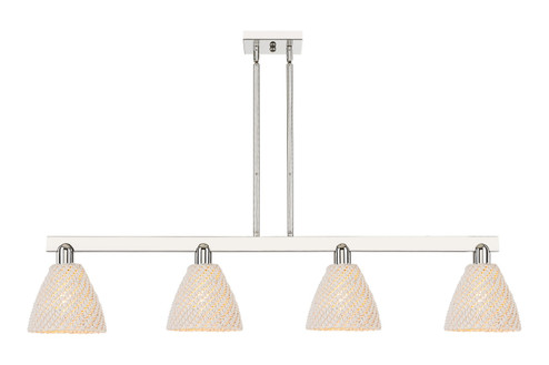 Arcadia Four Light Island Pendant in Polished Nickel (405|716-4I-PN-NBD-75-NAT)