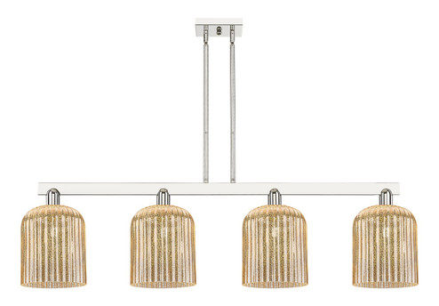 Arcadia Four Light Island Pendant in Polished Nickel (405|716-4I-PN-G559-8ME)