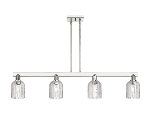 Arcadia Four Light Island Pendant in Polished Nickel (405|716-4I-PN-G559-5CL)