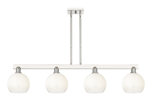 Arcadia Four Light Island Pendant in Polished Nickel (405|716-4I-PN-G483-8OP)