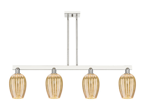 Arcadia Four Light Island Pendant in Polished Nickel (405|716-4I-PN-G457-6ME)