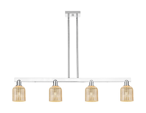 Arcadia Four Light Island Pendant in Polished Chrome (405|716-4I-PC-G559-5ME)