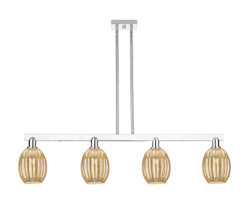 Arcadia Four Light Island Pendant in Polished Chrome (405|716-4I-PC-G459-6ME)