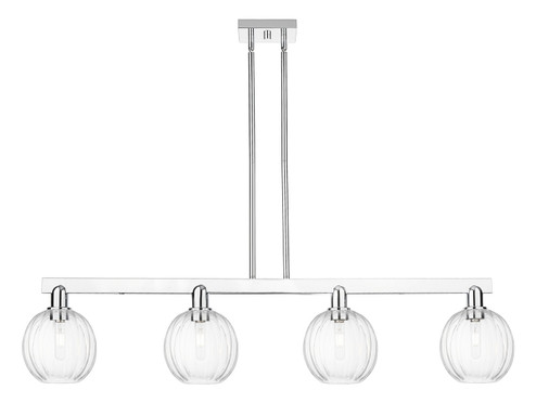 Arcadia Four Light Island Pendant in Polished Chrome (405|716-4I-PC-G458-7CL)