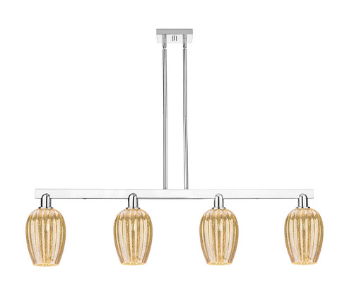 Arcadia Four Light Island Pendant in Polished Chrome (405|716-4I-PC-G457-6ME)