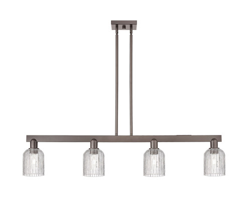 Arcadia Four Light Island Pendant in Oil Rubbed Bronze (405|716-4I-OB-G559-5CL)