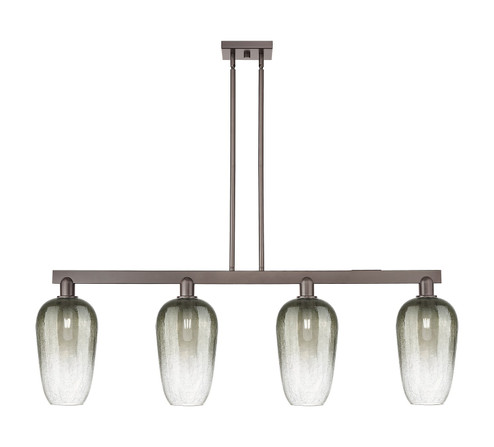 Arcadia Four Light Island Pendant in Oil Rubbed Bronze (405|716-4I-OB-G484-7SL)