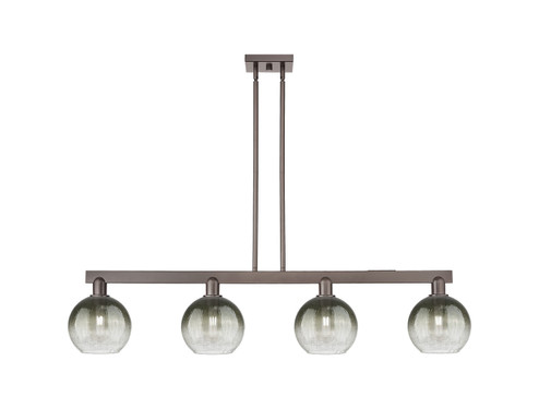 Arcadia Four Light Island Pendant in Oil Rubbed Bronze (405|716-4I-OB-G483-8SL)