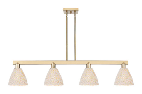 Arcadia Four Light Island Pendant in Champagne Bronze (405|716-4I-CB-NBD-75-NAT)