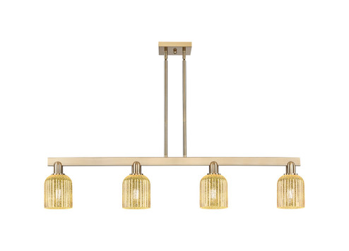 Arcadia Four Light Island Pendant in Champagne Bronze (405|716-4I-CB-G559-5ME)