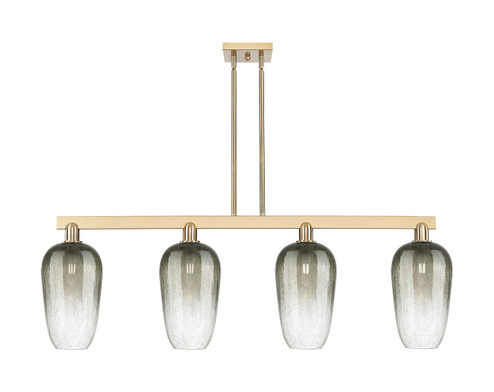 Arcadia Four Light Island Pendant in Champagne Bronze (405|716-4I-CB-G484-7SL)