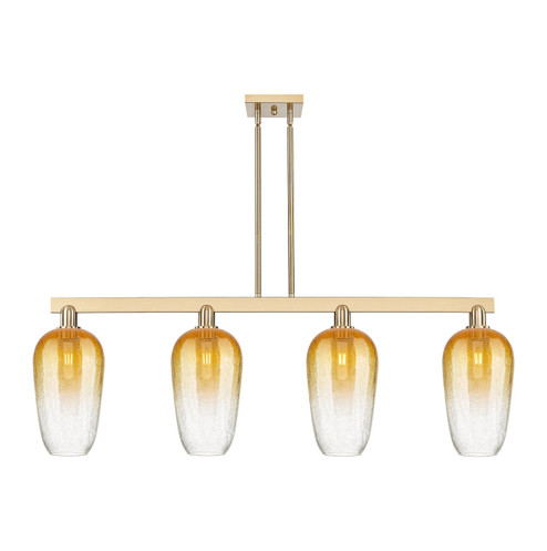 Arcadia Four Light Island Pendant in Champagne Bronze (405|716-4I-CB-G484-7AM)
