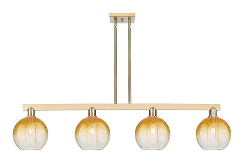 Arcadia Four Light Island Pendant in Champagne Bronze (405|716-4I-CB-G483-8AM)