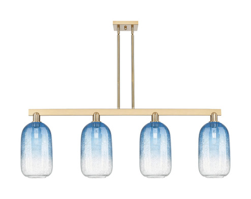Arcadia Four Light Island Pendant in Champagne Bronze (405|716-4I-CB-G482-7SB)