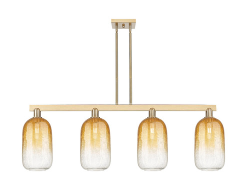 Arcadia Four Light Island Pendant in Champagne Bronze (405|716-4I-CB-G482-7AM)