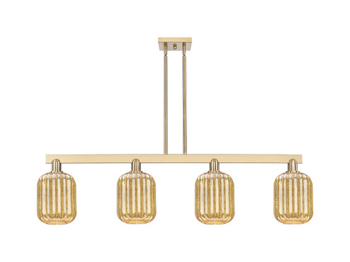 Arcadia Four Light Island Pendant in Champagne Bronze (405|716-4I-CB-G460-7ME)