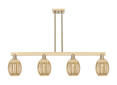 Arcadia Four Light Island Pendant in Champagne Bronze (405|716-4I-CB-G459-6ME)