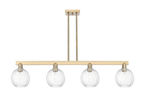 Arcadia Four Light Island Pendant in Champagne Bronze (405|716-4I-CB-G458-7CL)