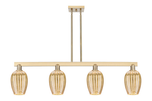 Arcadia Four Light Island Pendant in Champagne Bronze (405|716-4I-CB-G457-6ME)