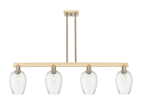 Arcadia Four Light Island Pendant in Champagne Bronze (405|716-4I-CB-G457-6CL)