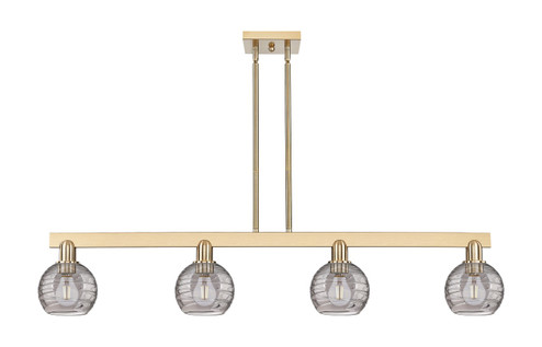Arcadia Four Light Island Pendant in Champagne Bronze (405|716-4I-CB-G1213-6SM)