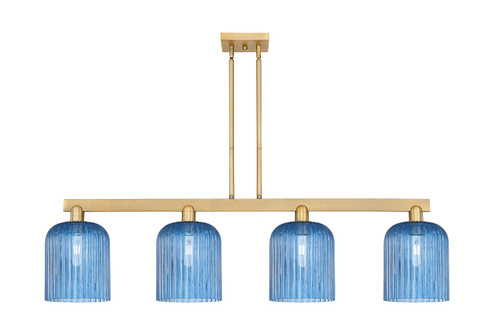 Arcadia Four Light Island Pendant in Brushed Brass (405|716-4I-BB-G559-8BL)