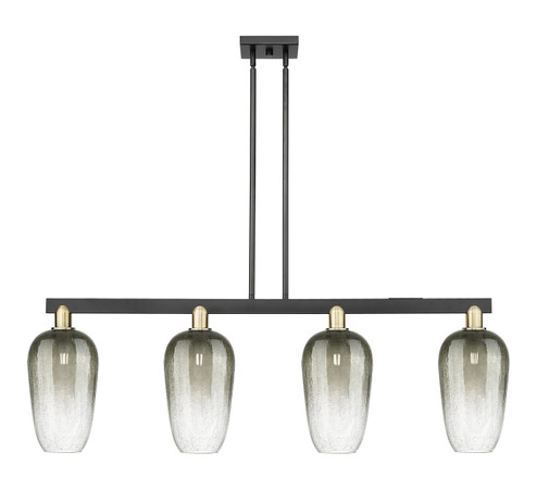 Arcadia Four Light Island Pendant in Black Antique Brass (405|716-4I-BAB-G484-7SL)