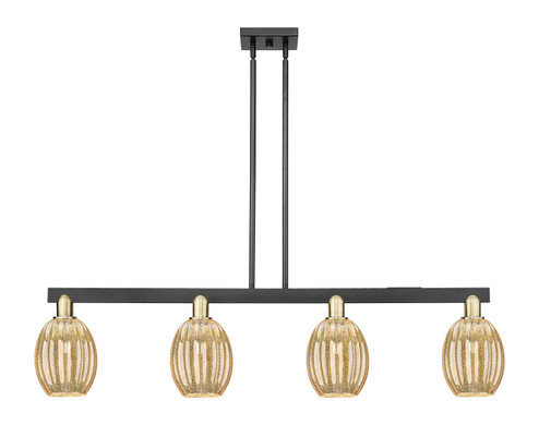 Arcadia Four Light Island Pendant in Black Antique Brass (405|716-4I-BAB-G459-6ME)