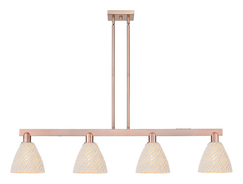 Arcadia Four Light Island Pendant in Antique Copper (405|716-4I-AC-NBD-75-NAT)