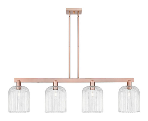 Arcadia Four Light Island Pendant in Antique Copper (405|716-4I-AC-G559-8CL)