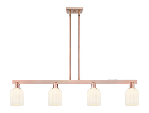 Arcadia Four Light Island Pendant in Antique Copper (405|716-4I-AC-G559-5GWH)