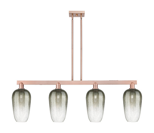 Arcadia Four Light Island Pendant in Antique Copper (405|716-4I-AC-G484-7SL)