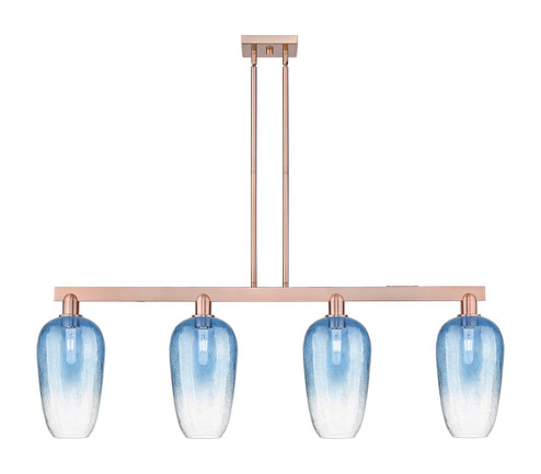 Arcadia Four Light Island Pendant in Antique Copper (405|716-4I-AC-G484-7SB)