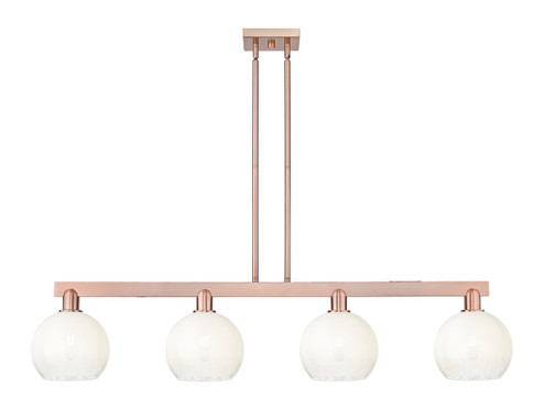 Arcadia Four Light Island Pendant in Antique Copper (405|716-4I-AC-G483-8OP)