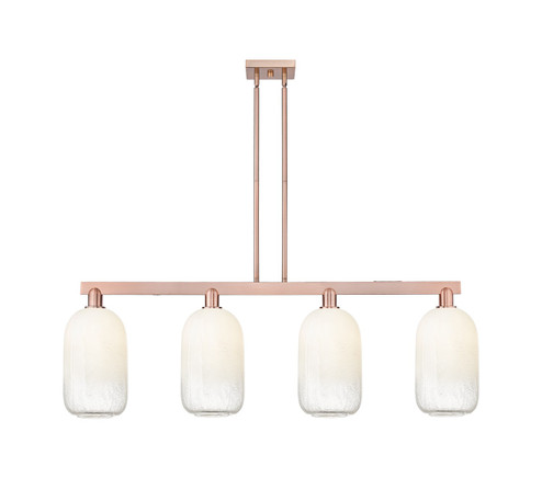 Arcadia Four Light Island Pendant in Antique Copper (405|716-4I-AC-G482-7OP)