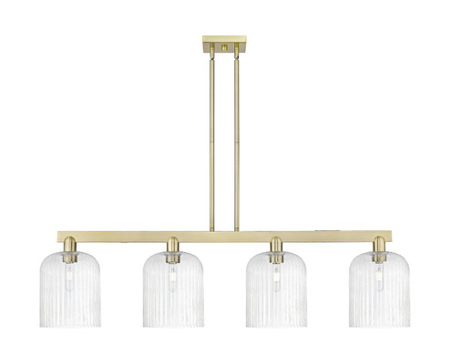 Arcadia Four Light Island Pendant in Antique Brass (405|716-4I-AB-G559-8SDY)