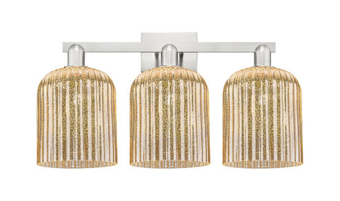 Arcadia Three Light Bath Vanity in Brushed Satin Nickel (405|716-3W-SN-G559-8ME)