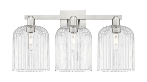 Arcadia Three Light Bath Vanity in Brushed Satin Nickel (405|716-3W-SN-G559-8CL)